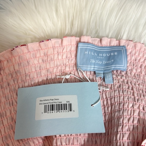 NWT Hill House Home Athena Nap Dress in Pink Spaced Floral Poly Crepe - Picture 6 of 7